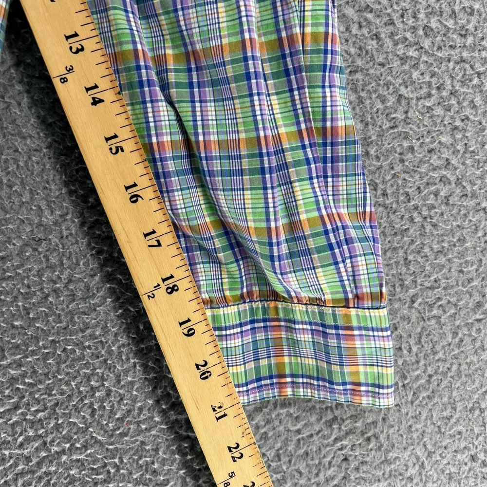 Polo Ralph Lauren Shirt Men XXL Classic Fit Plaid Button Down Multi Color Cotton - Picture 10 of 15